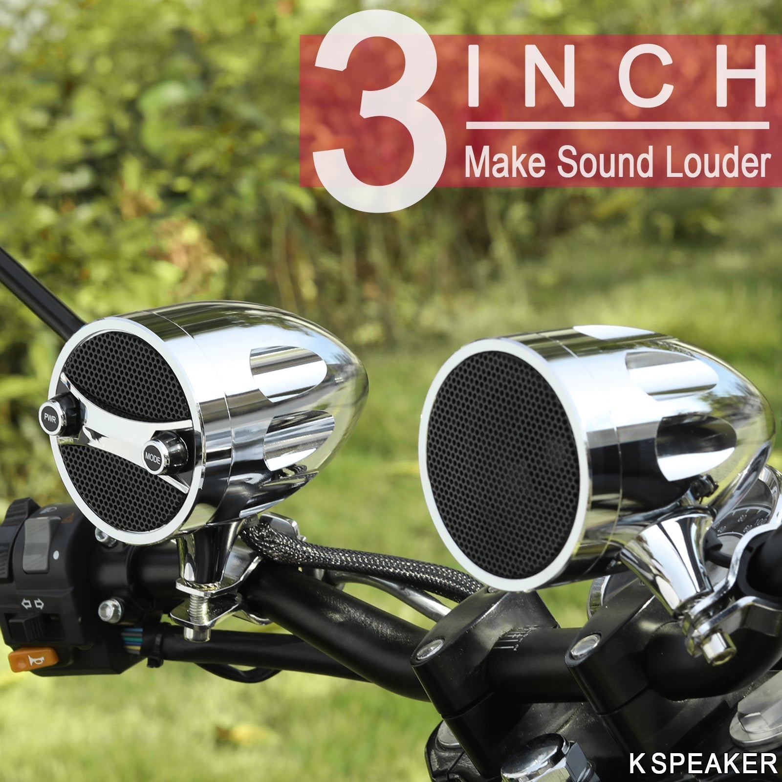 Kspeaker Motorcycle Speakers S7BL